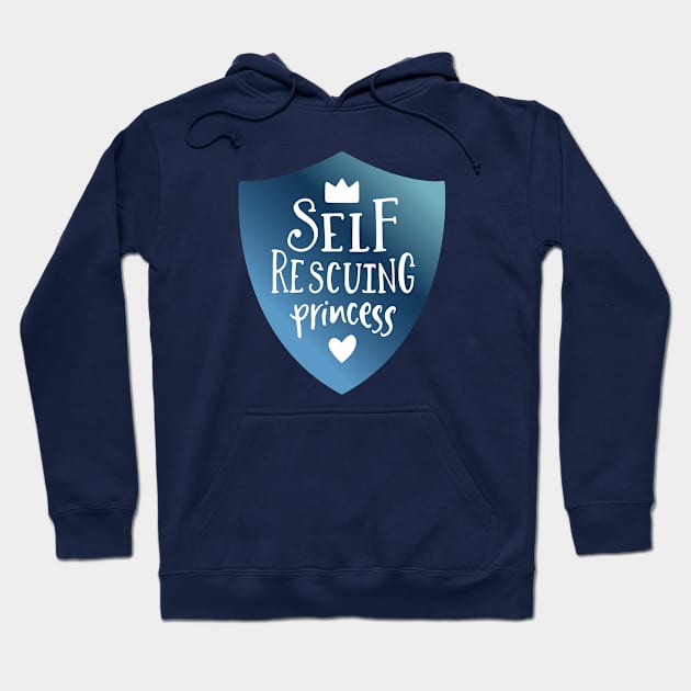 Self Rescuing Princess Geek Girl Hoodie by KitCronk